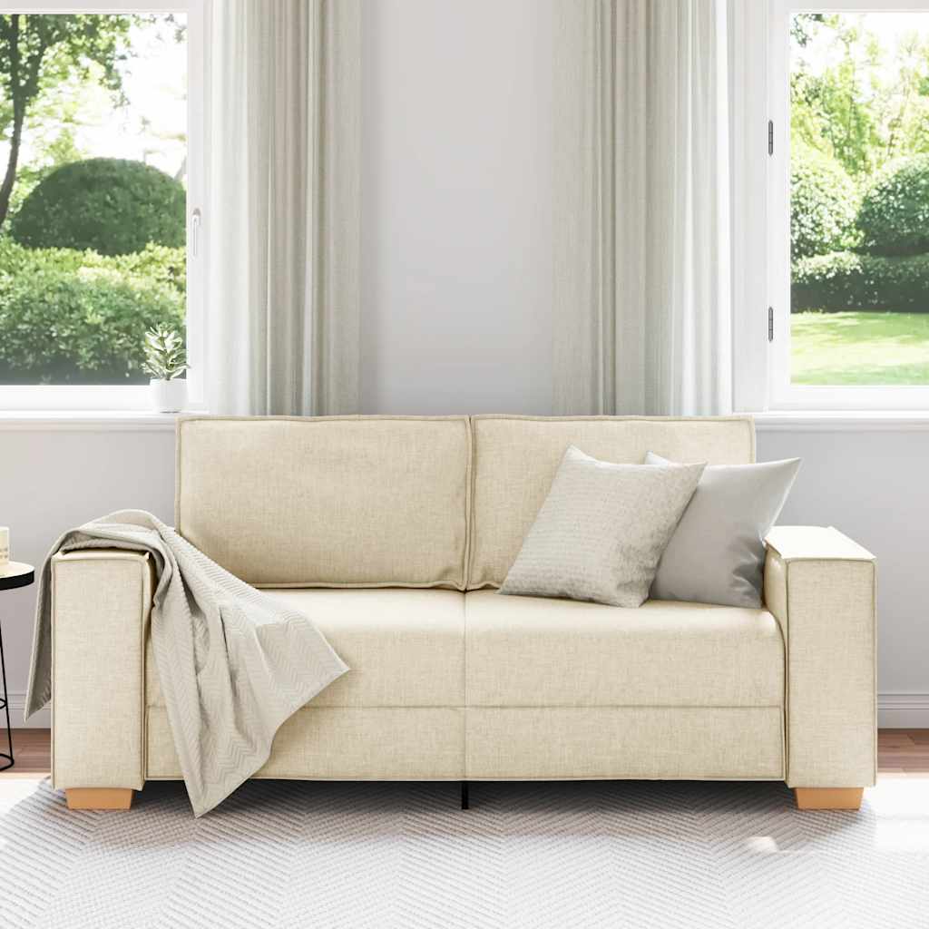 2-Sitzer Sofa Leinen 180x78x84 cm