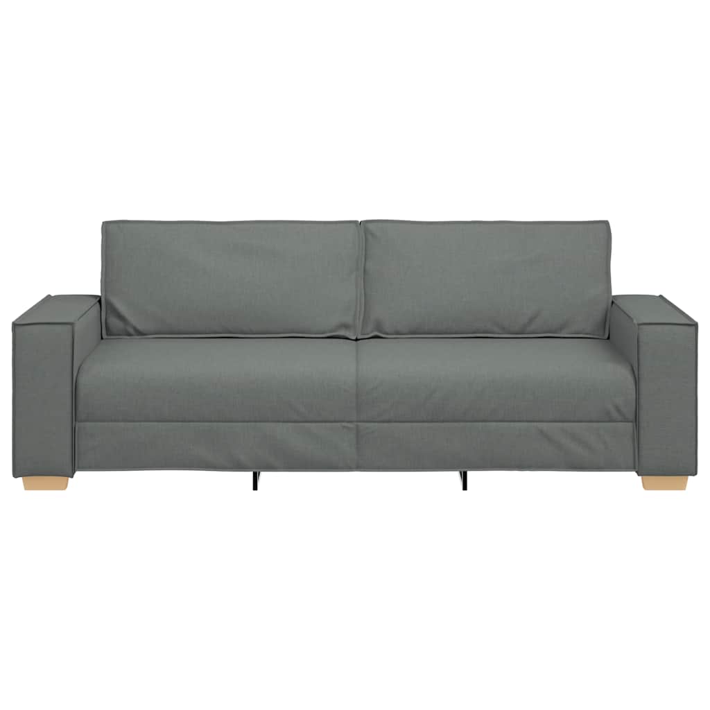 3-Sitzer-Sofa Dunkelgrau 220x78x84 cm Stoff