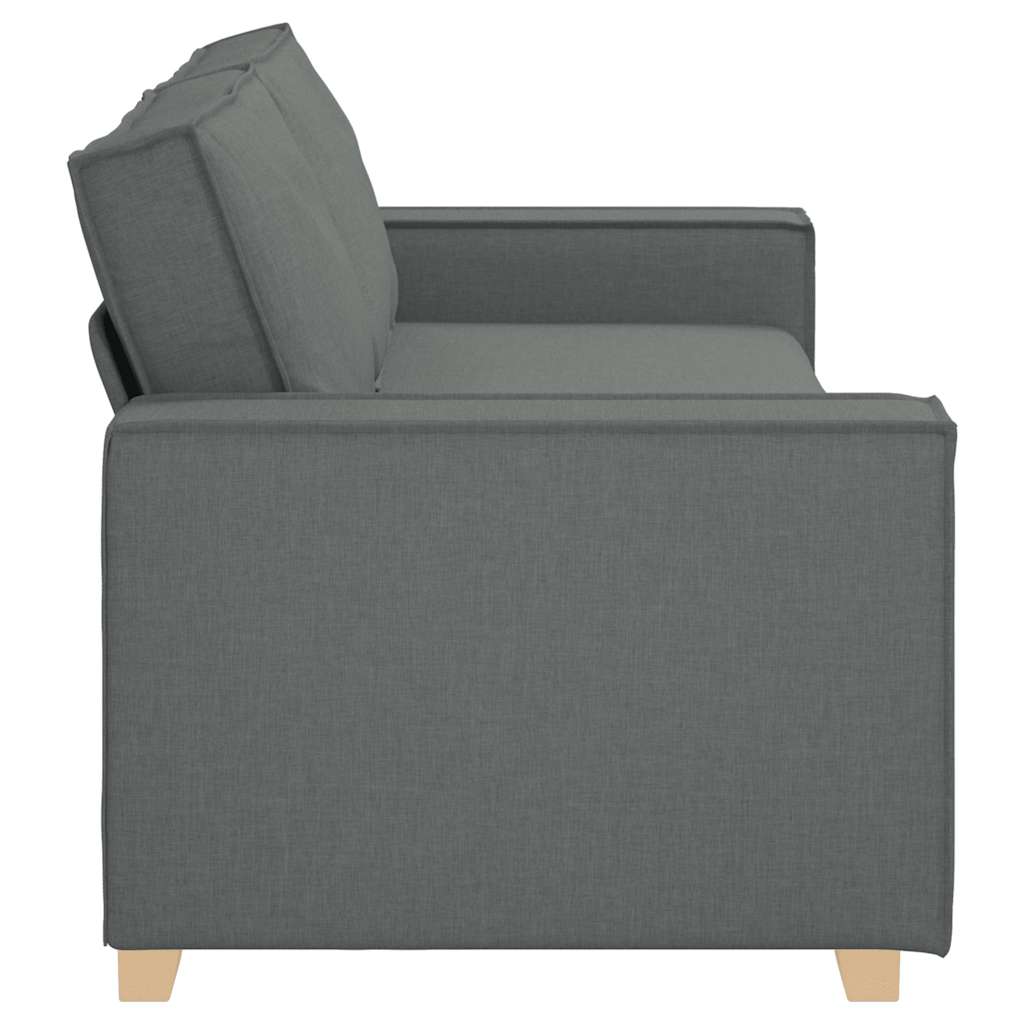 3-Sitzer-Sofa Dunkelgrau 220x78x84 cm Stoff
