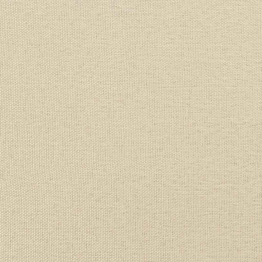 3-Sitzer-Sofa Creme 220 cm Stoff