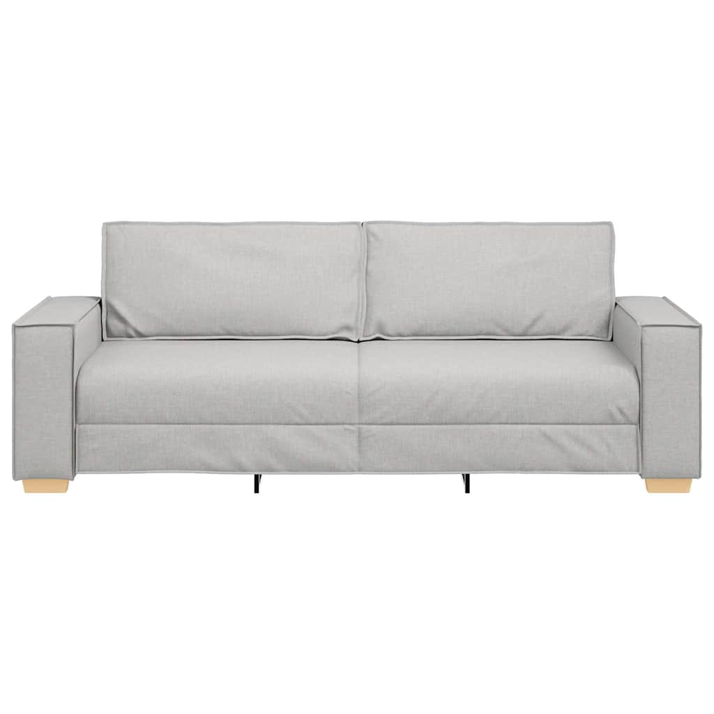 3-Sitzer-Sofa Wolkengrau 220x78x84 cm Stoff