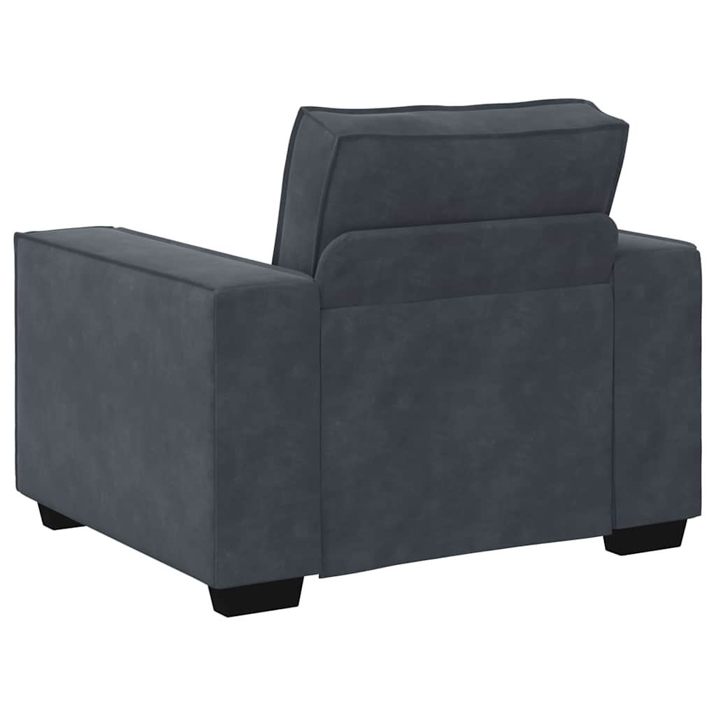 Sessel Dunkelgrau 100x78x84 cm Samt