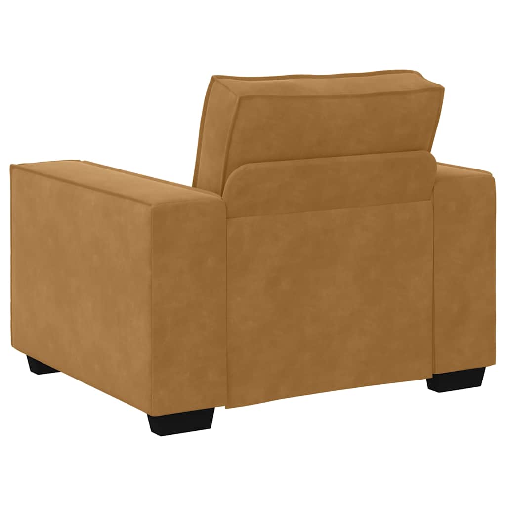 Sessel Braun 100x78x84 cm Samt