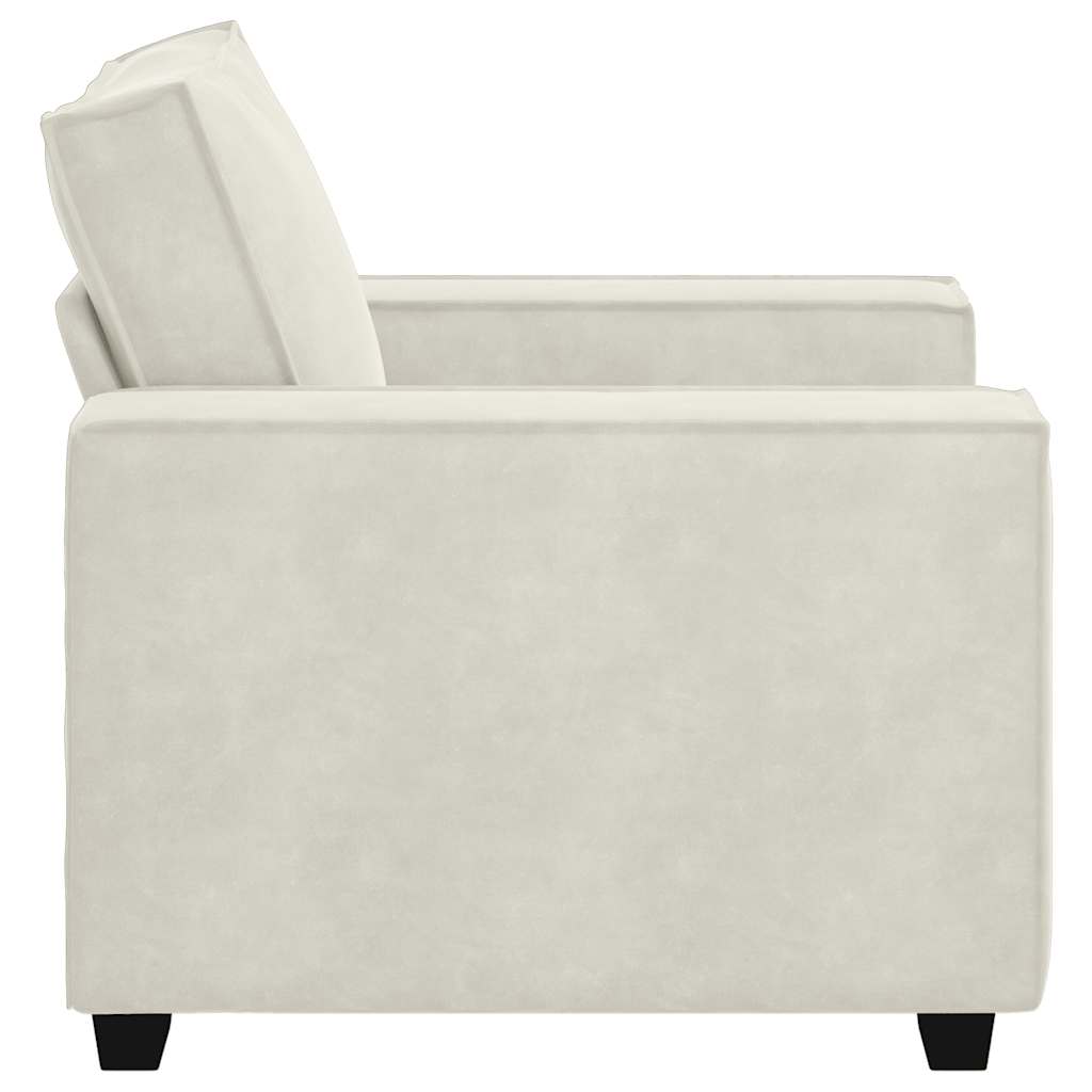 Sessel Creme 100x78x84 cm Samt
