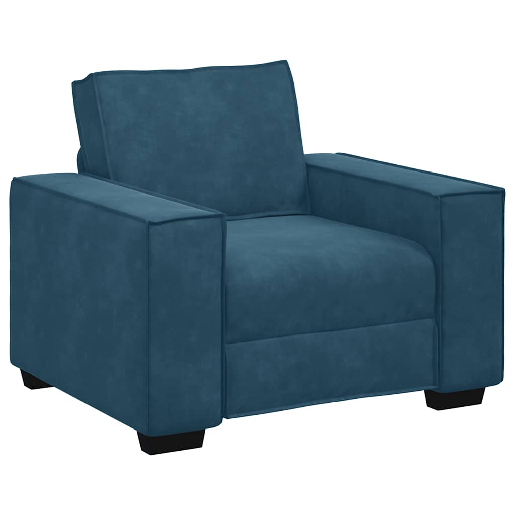 Sessel Blau 100x78x84 cm Samt