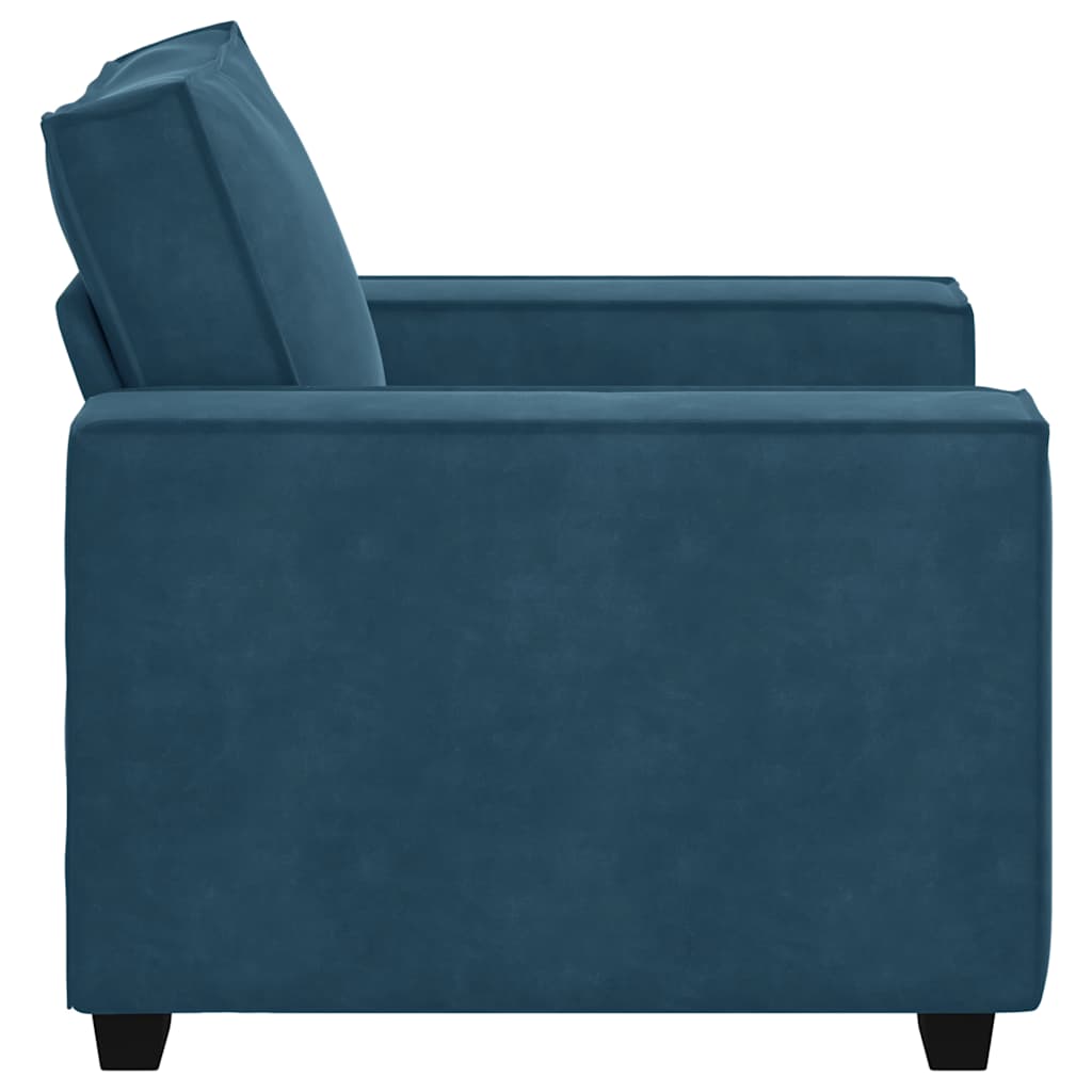 Sessel Blau 100x78x84 cm Samt