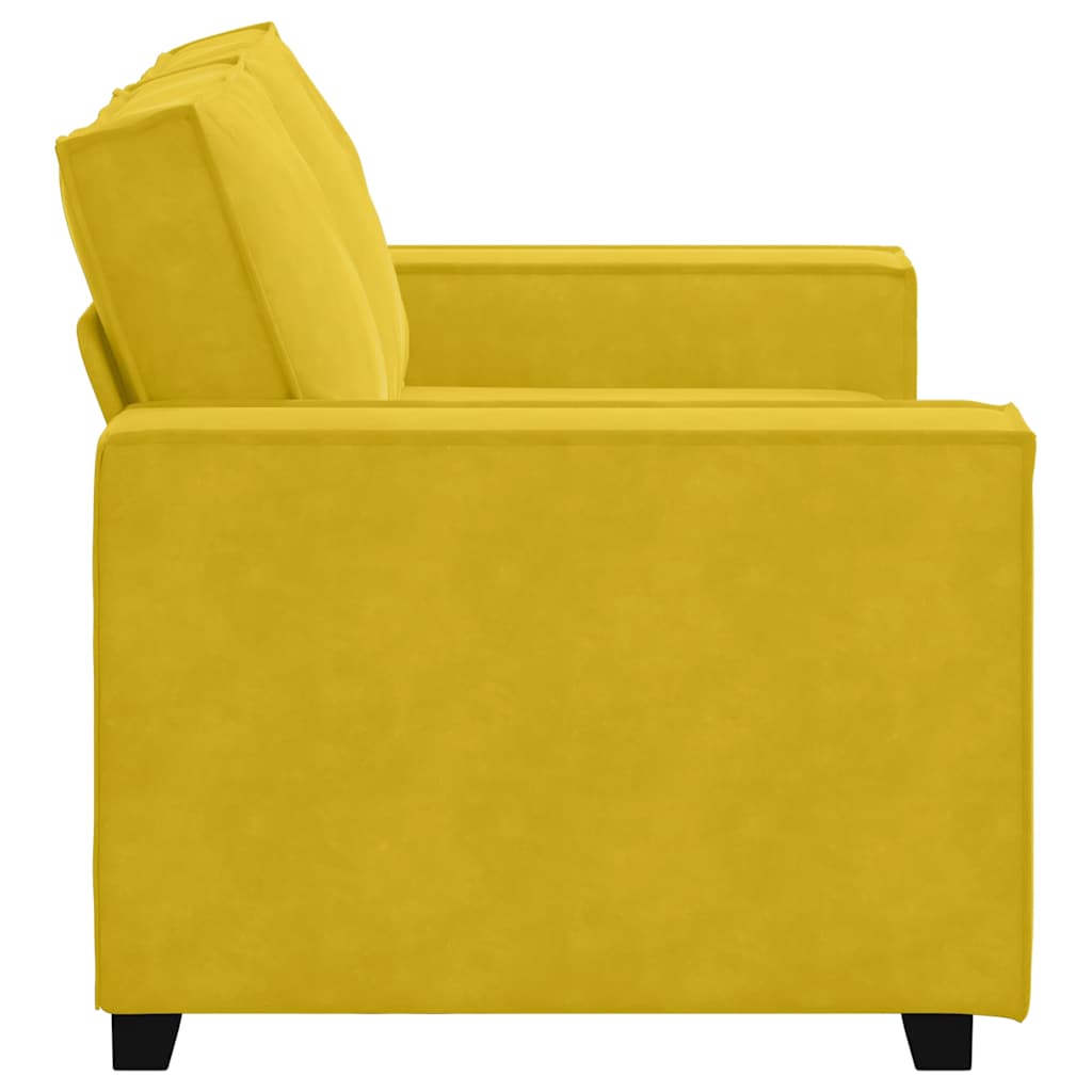 2-Sitzer-Sofa Gelb 160x78x84 cm Samt