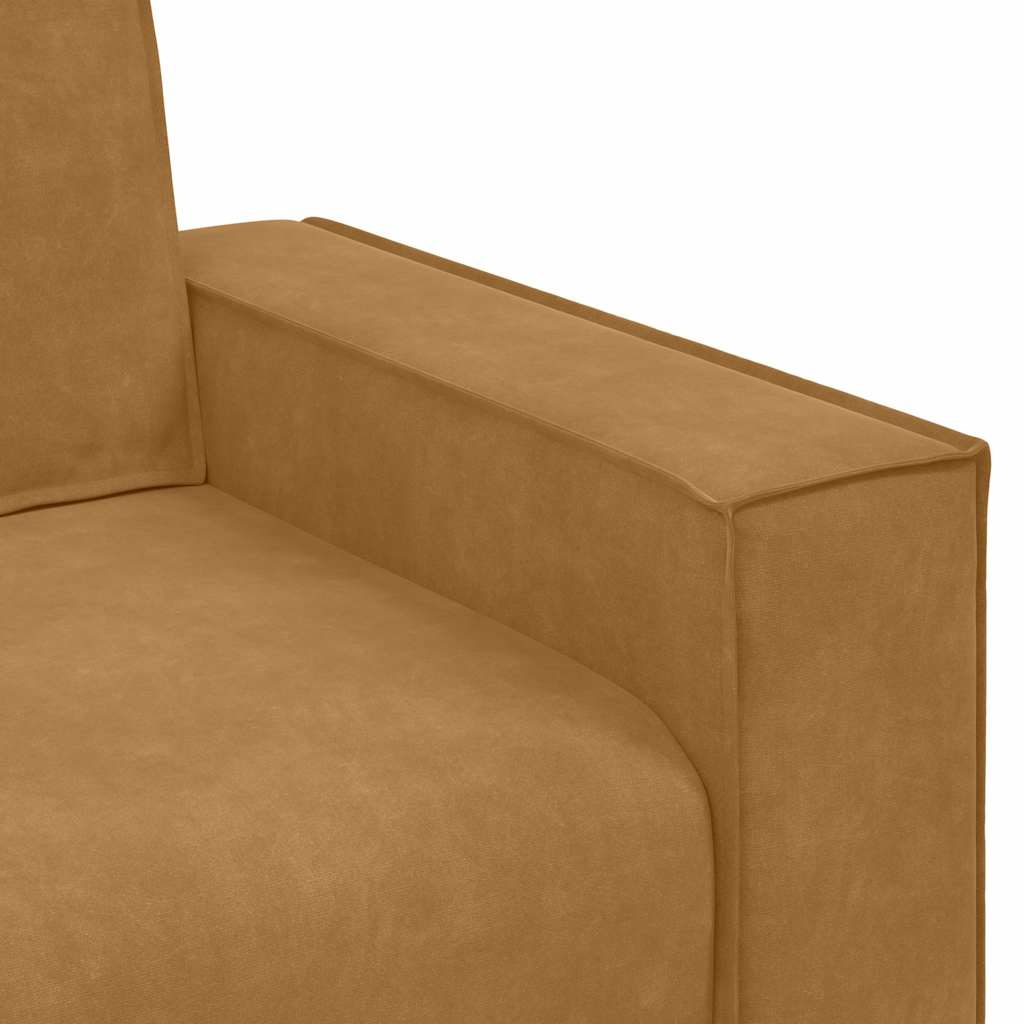 2-Sitzer-Sofa Braun 160x78x84 cm Samt