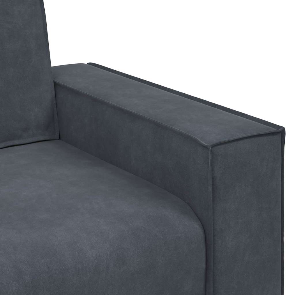 2-Sitzer-Sofa Dunkelgrau 180x78x84 cm Samt