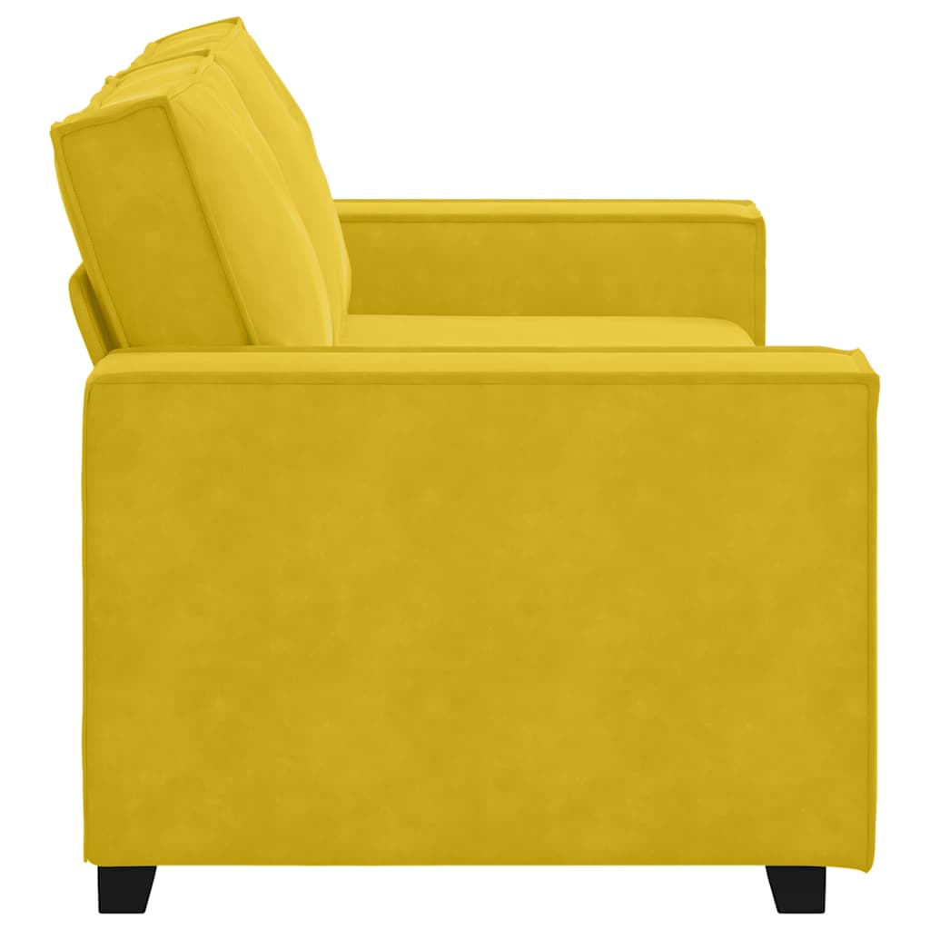 2-Sitzer-Sofa Gelb 180x78x84 cm Samt