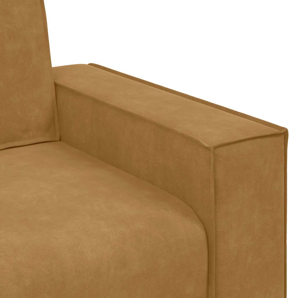 2-Sitzer-Sofa Braun 180x78x84 cm Samt