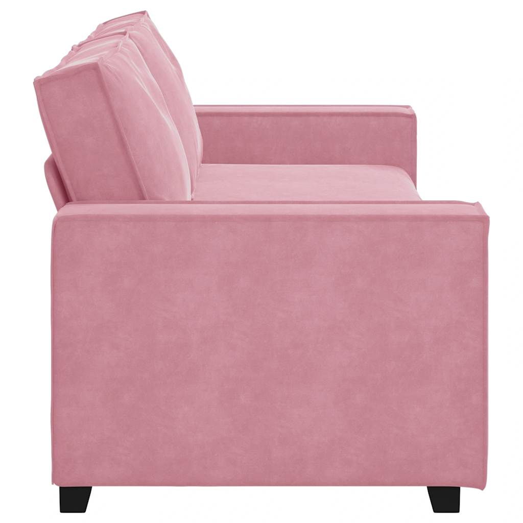 3-Sitzer-Sofa Rosa 220x78x84 cm Samt