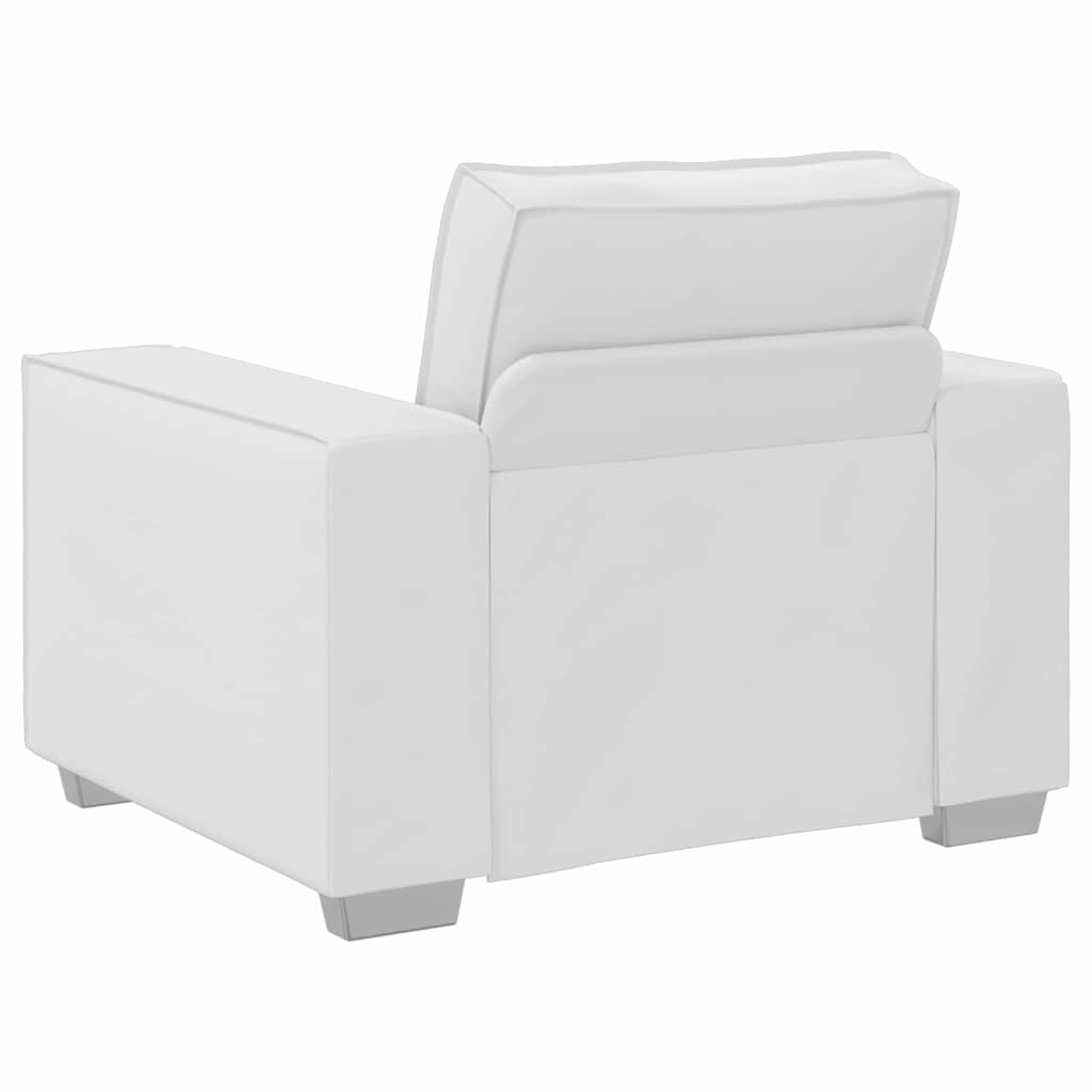 Sofa-Sessel Weiß 100 cm Kunstleder