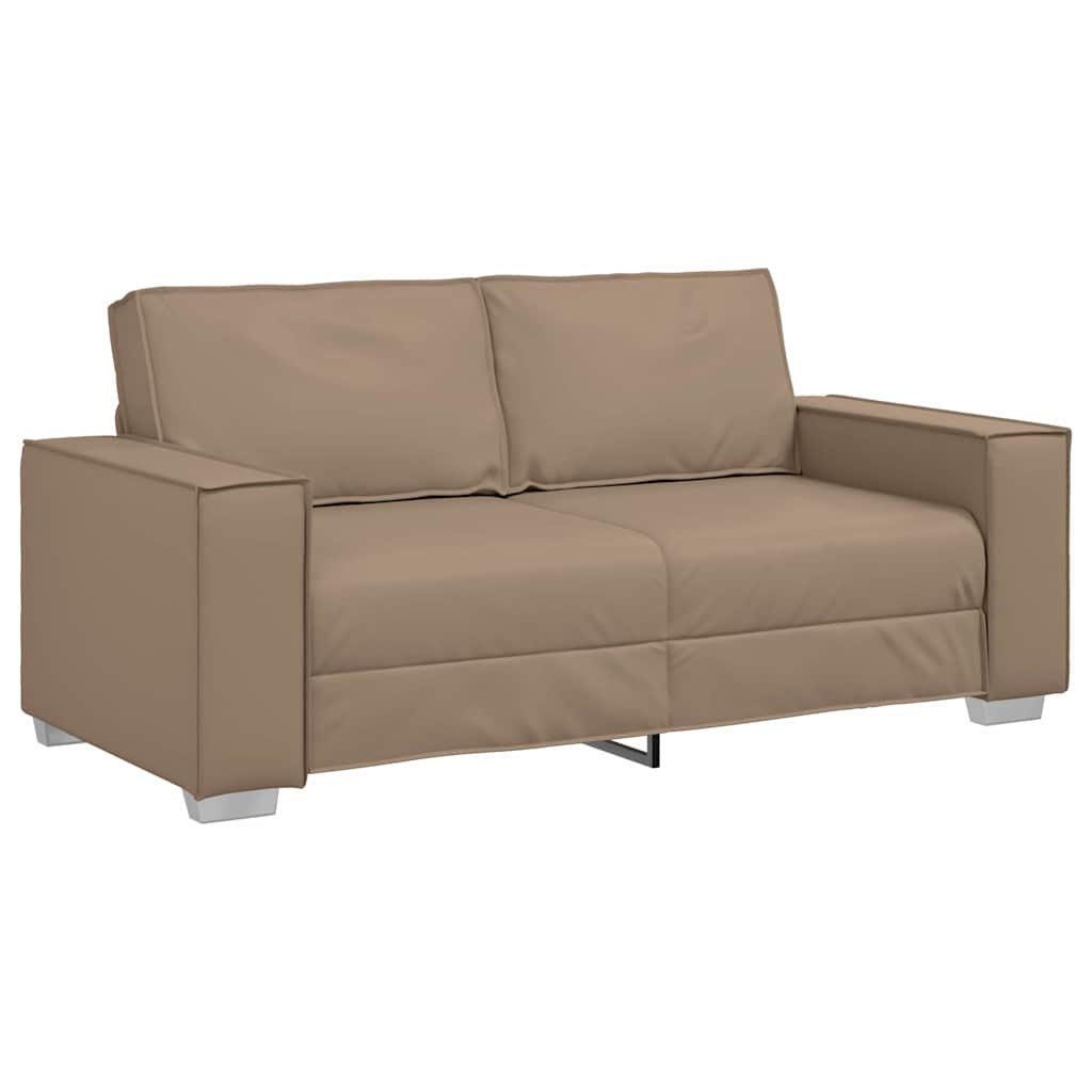 Zweisitzer-Sofa Cappuccino 180 cm Kunstleder