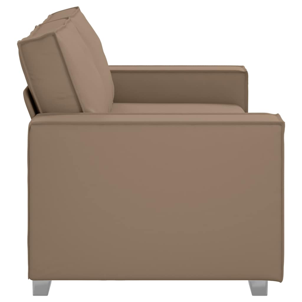 Zweisitzer-Sofa Cappuccino 180 cm Kunstleder