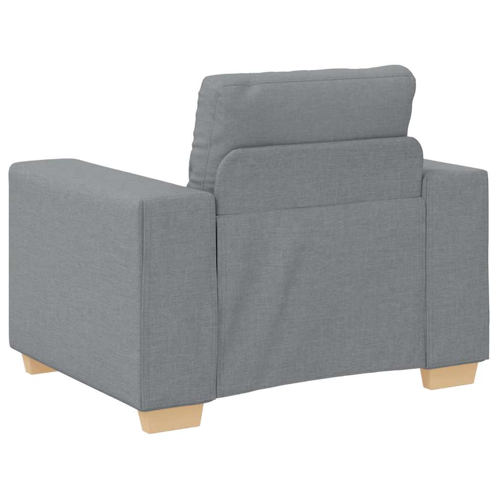 Sessel Hellgrau 100x78x80 cm Stoff