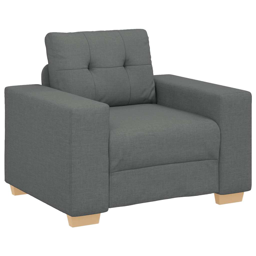 Sessel Dunkelgrau 100x78x80 cm Stoff