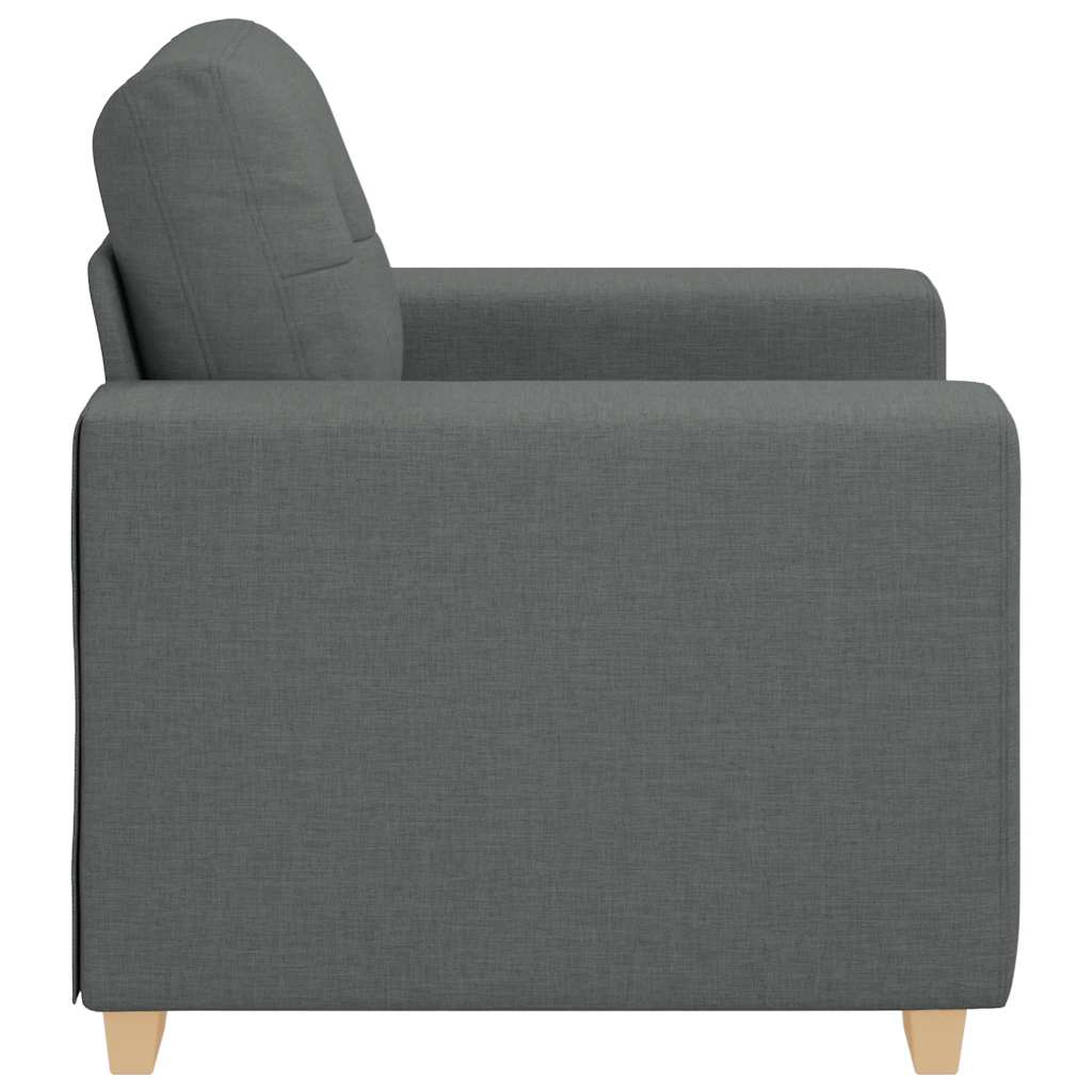 Sessel Dunkelgrau 100x78x80 cm Stoff