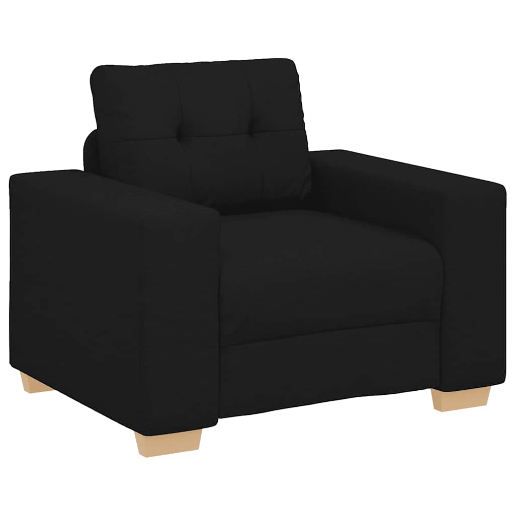 Sessel Schwarz 100x78x80 cm Stoff