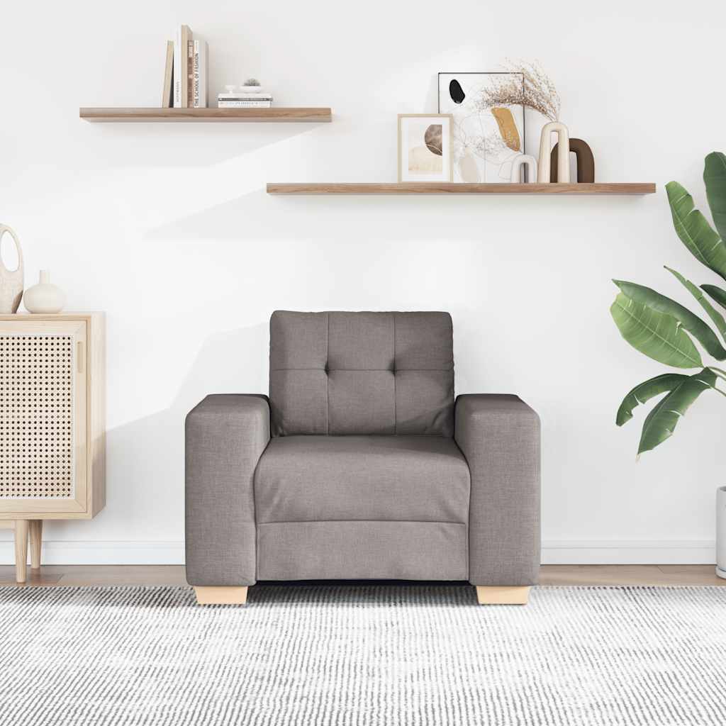 Sofasessel Taupe 100x78x80 cm Stoff