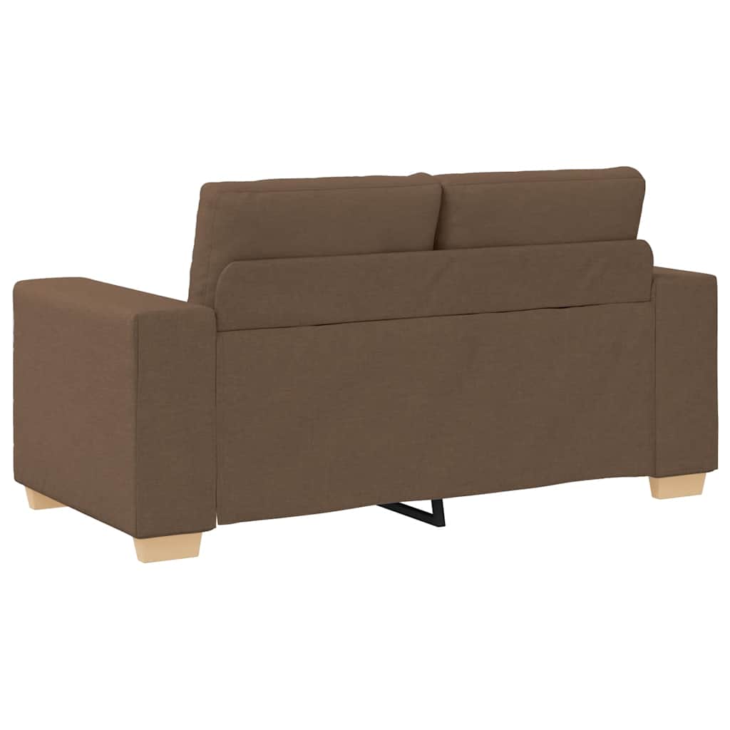 Loveseat-Sofa Braun 160x77x82 cm Stoff
