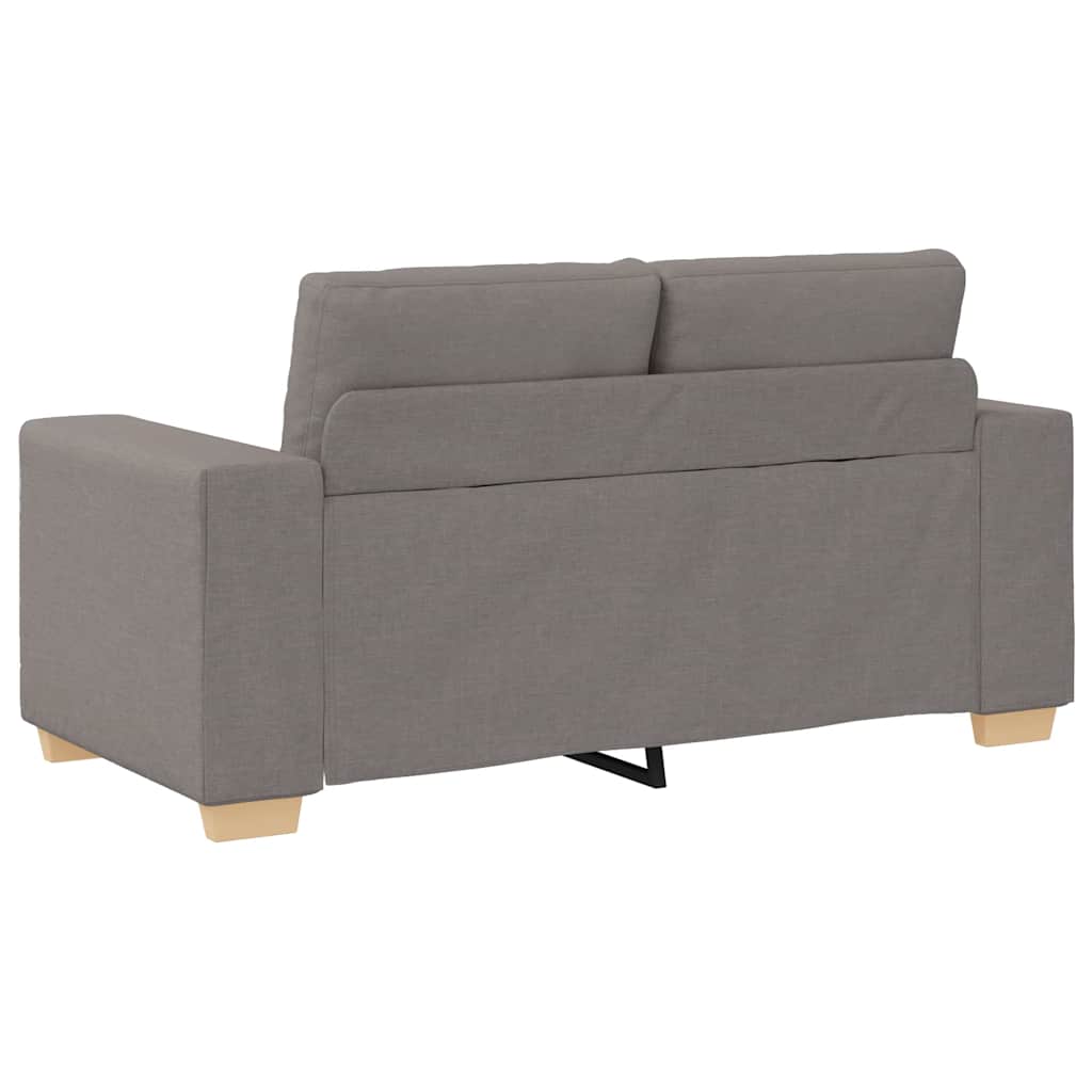 Loveseat-Sofa Taupe 160x77x82 cm Stoff