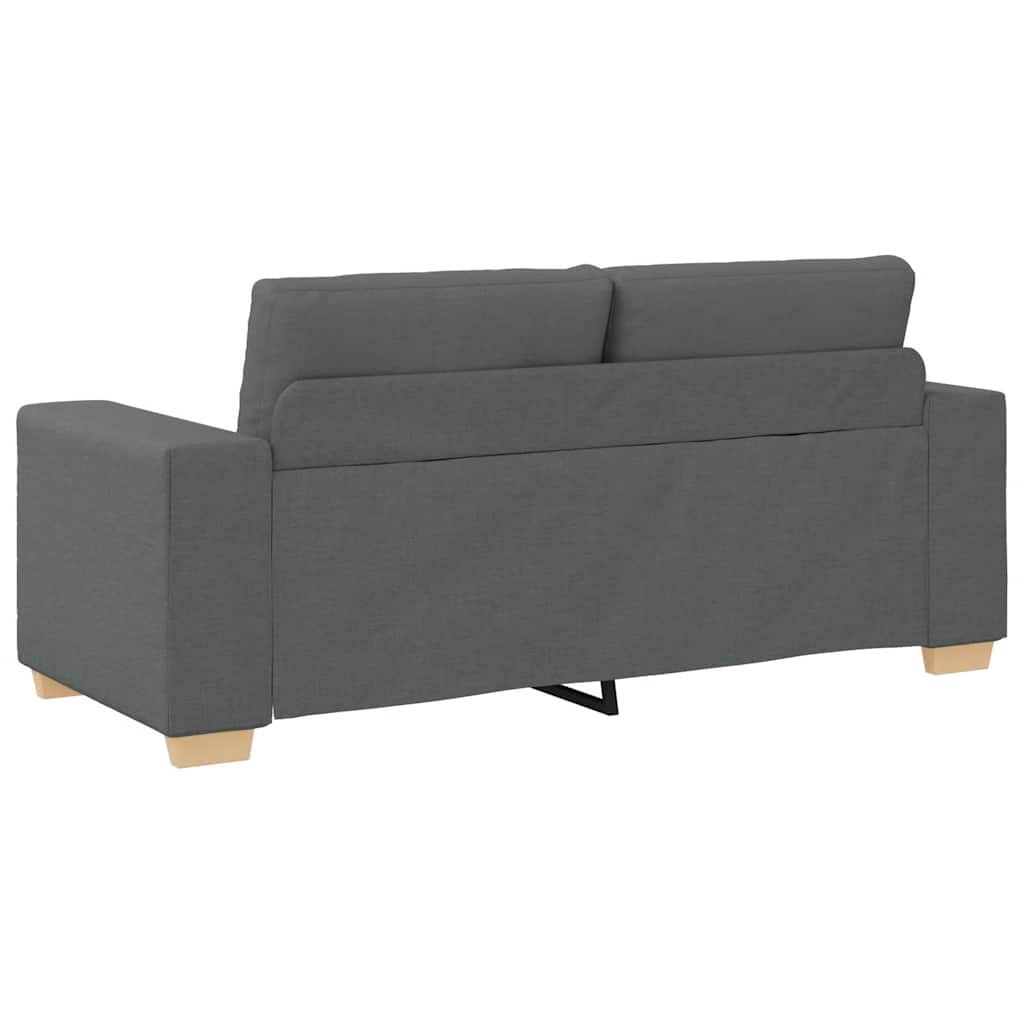 Zweisitzer-Sofa Dunkelgrau 180x77x82 cm Stoff