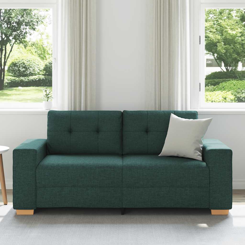 Loveseat-Sofa Dunkelgrün 180x77x82 cm Stoff