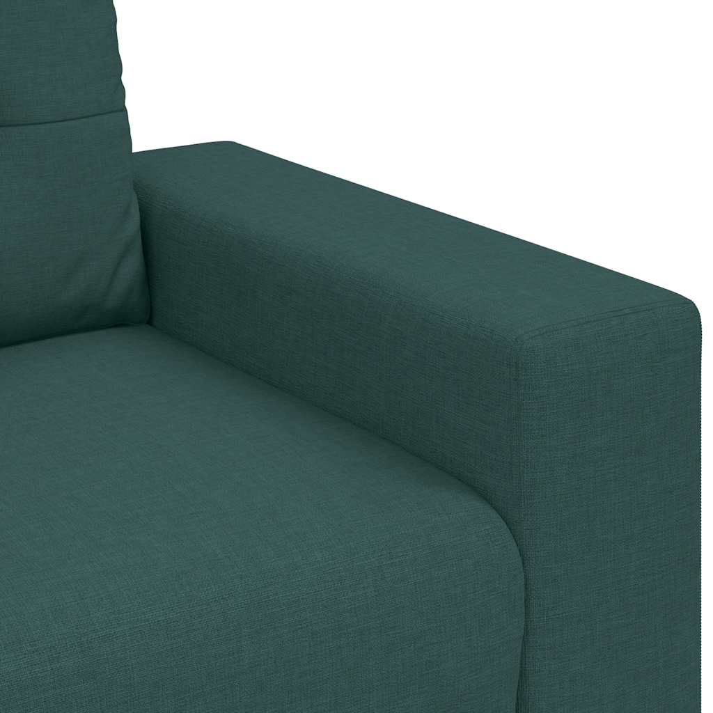 Loveseat-Sofa Dunkelgrün 180x77x82 cm Stoff