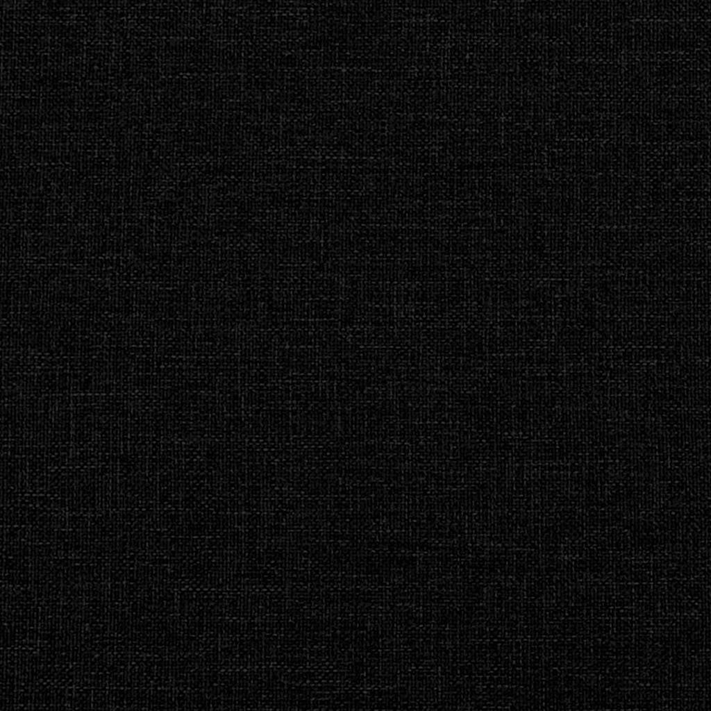 3-Sitzer-Sofa Schwarz 220x78x80 cm Stoff