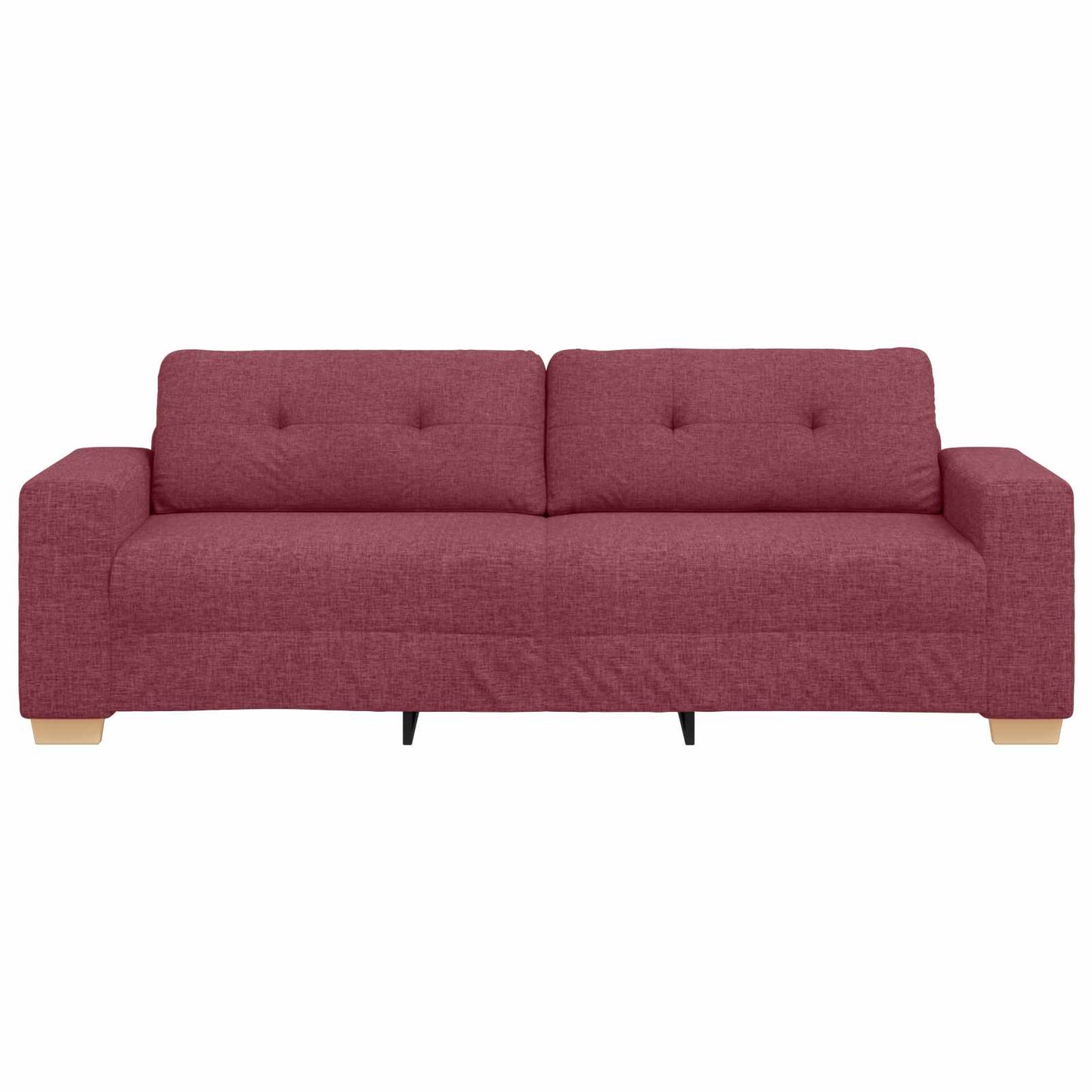 3-Sitzer-Sofa Weinrot 180 cm Stoff