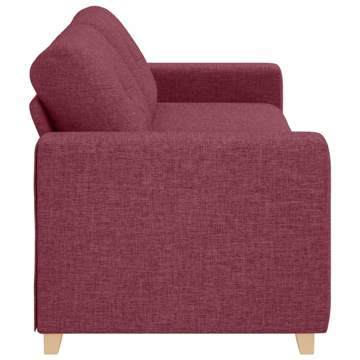 3-Sitzer-Sofa Weinrot 180 cm Stoff