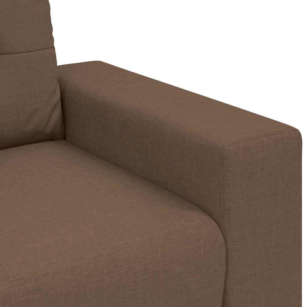 3-Sitzer-Sofa Braun 180 cm Stoff