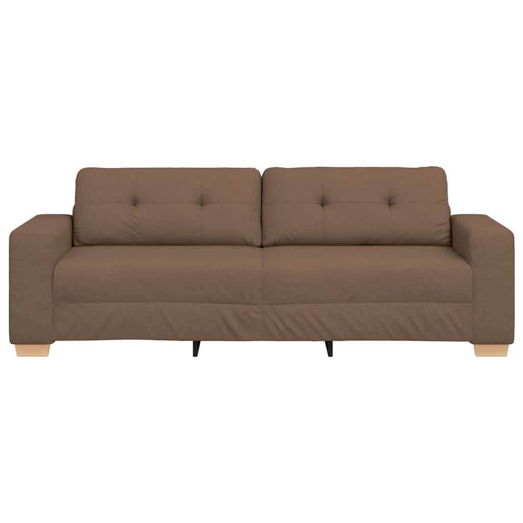 3-Sitzer-Sofa Braun 180 cm Stoff