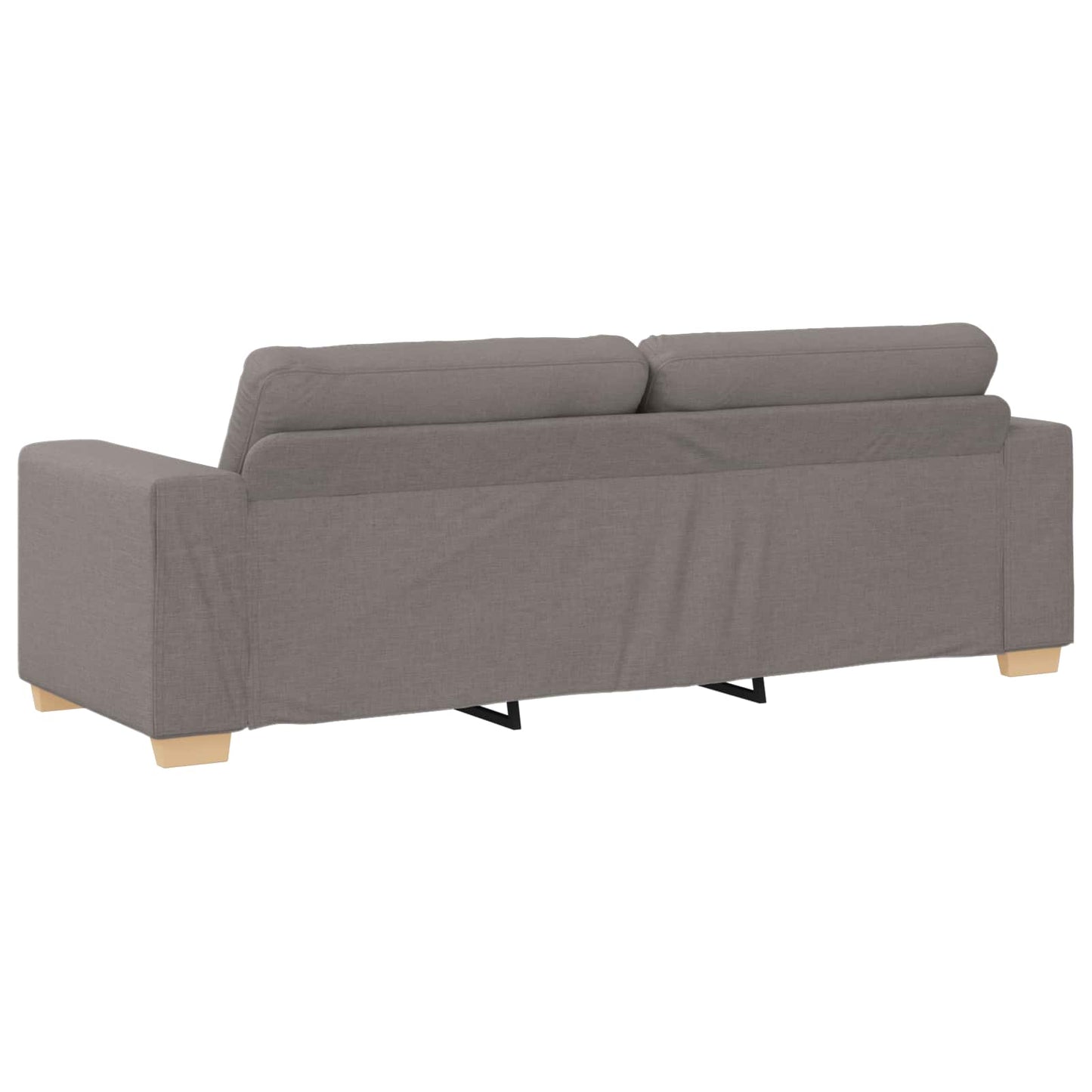 3-Sitzer-Sofa Taupe 220 cm Stoff