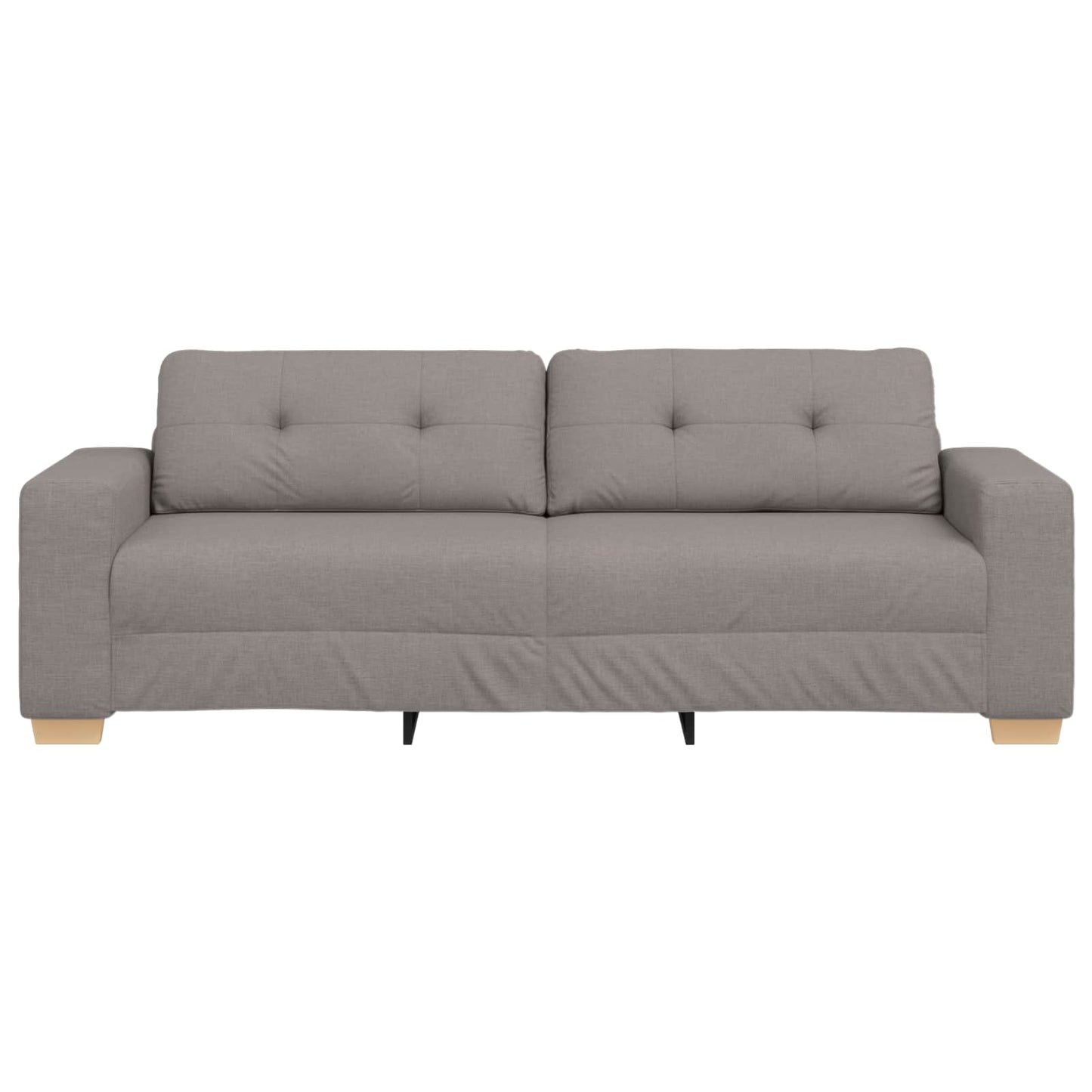 3-Sitzer-Sofa Taupe 220 cm Stoff