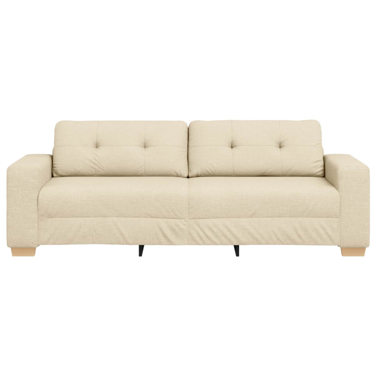 3-Sitzer-Sofa Creme 180 cm Stoff