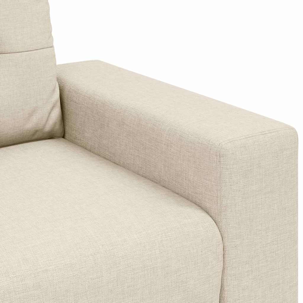 Sofa 3-Sitzer Leinen 180 cm