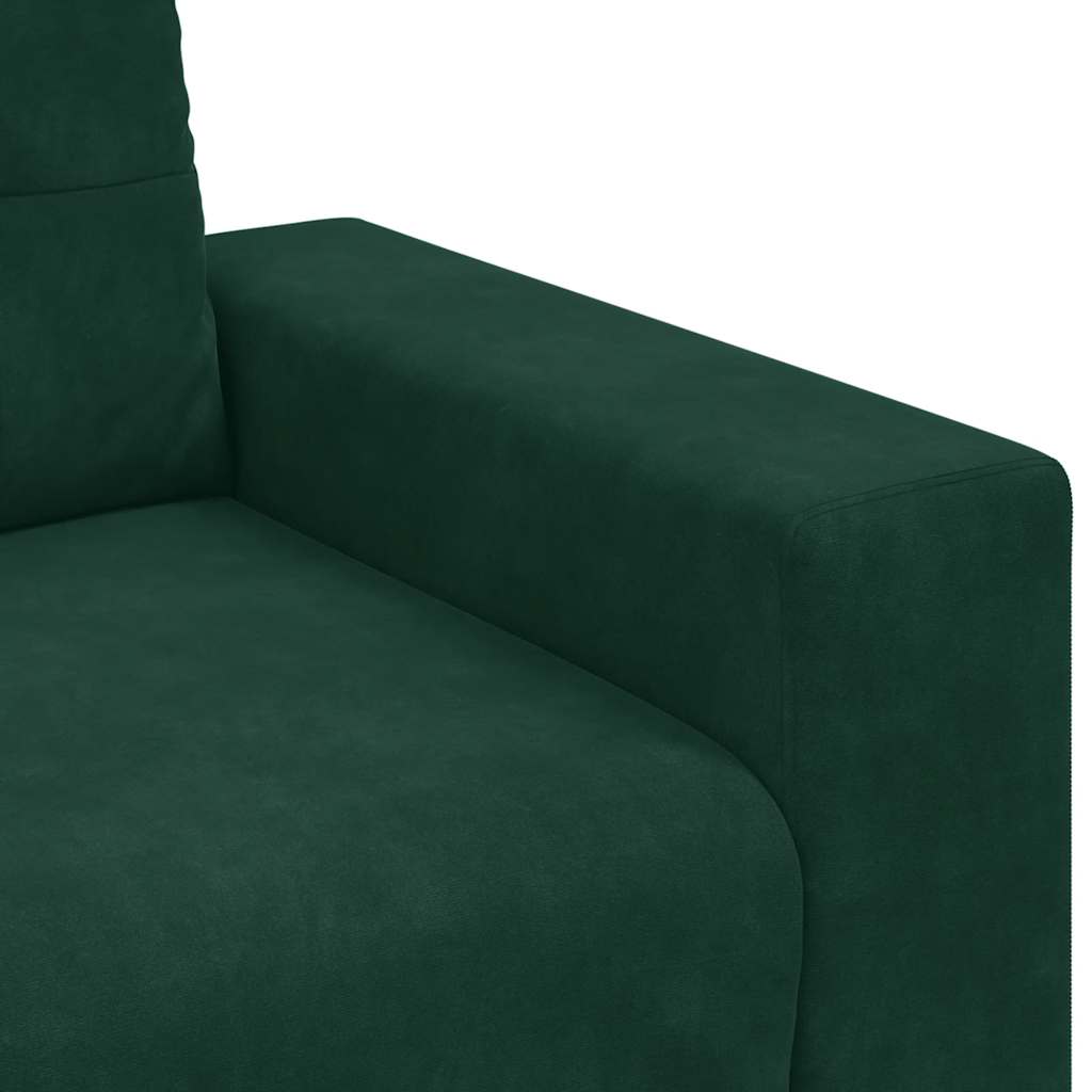 Sessel Dunkelgrün 100x78x80 cm Samt
