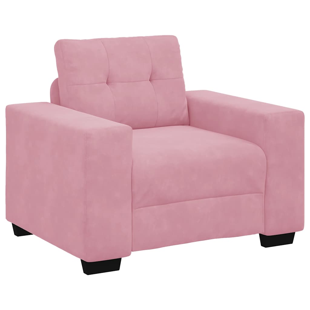 Sessel Rosa 100x78x80 cm Samt