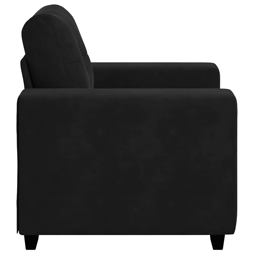 Sessel Schwarz 100x78x80 cm Samt