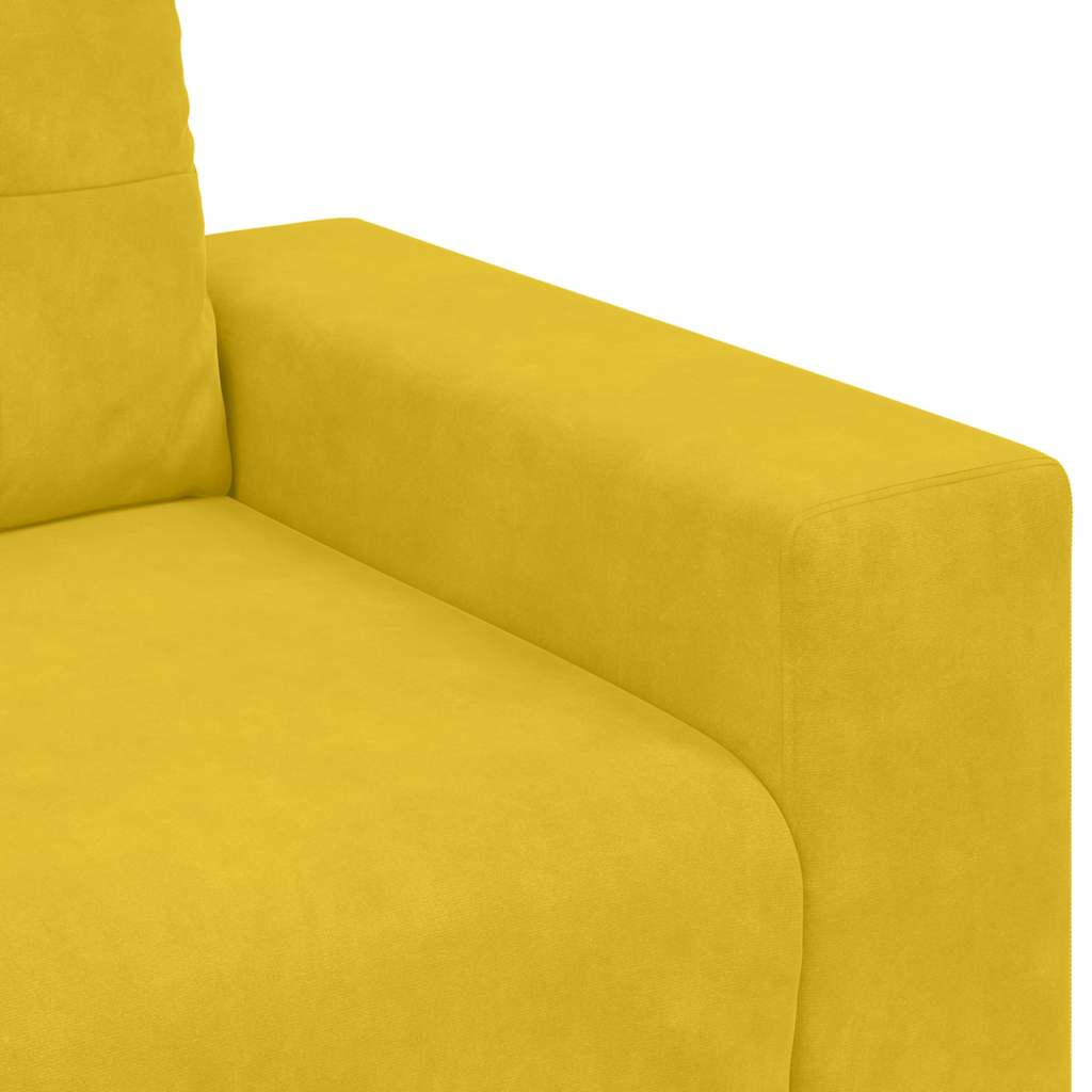 Sessel Gelb 100x78x80 cm Samt