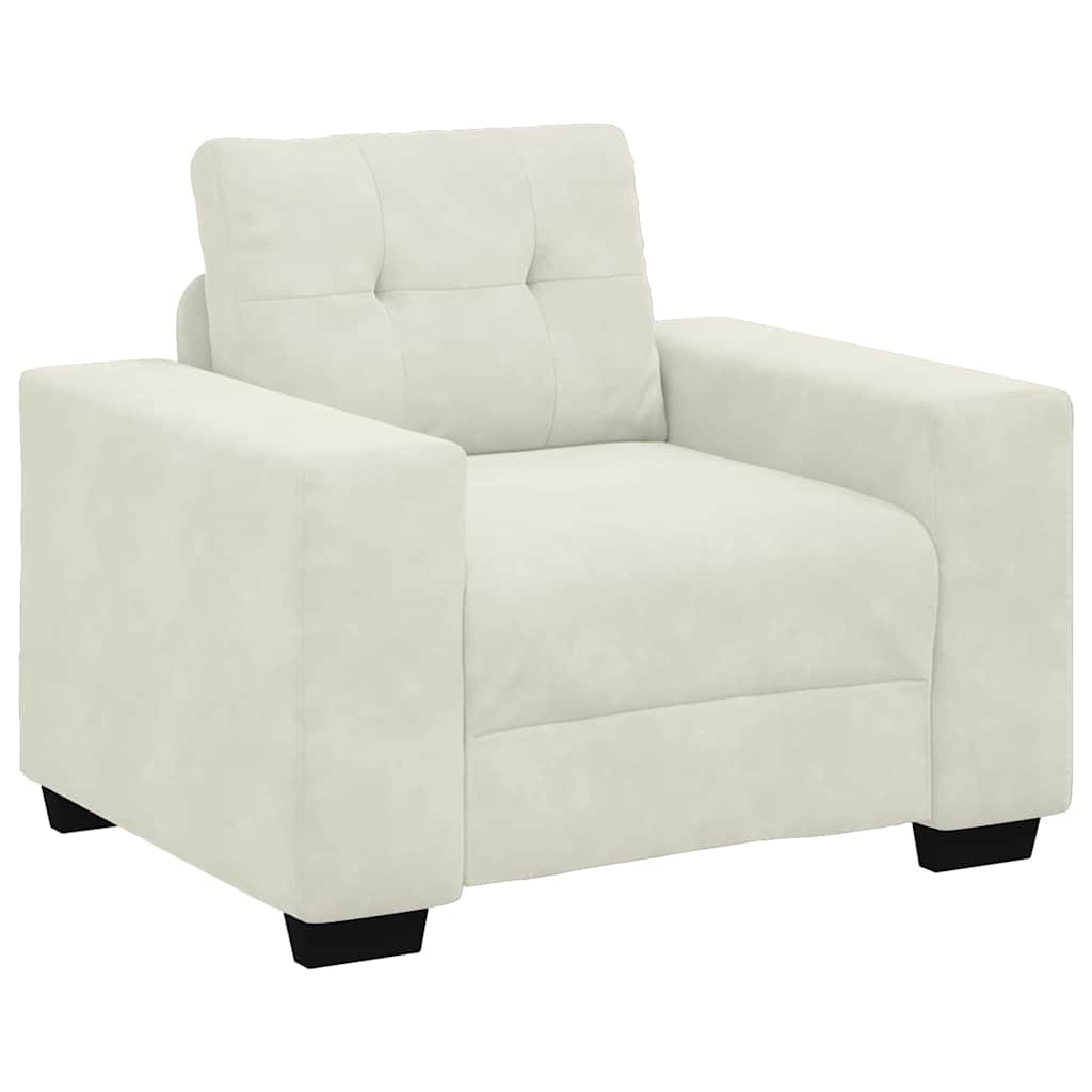 Sessel Creme 100x78x80 cm Samt