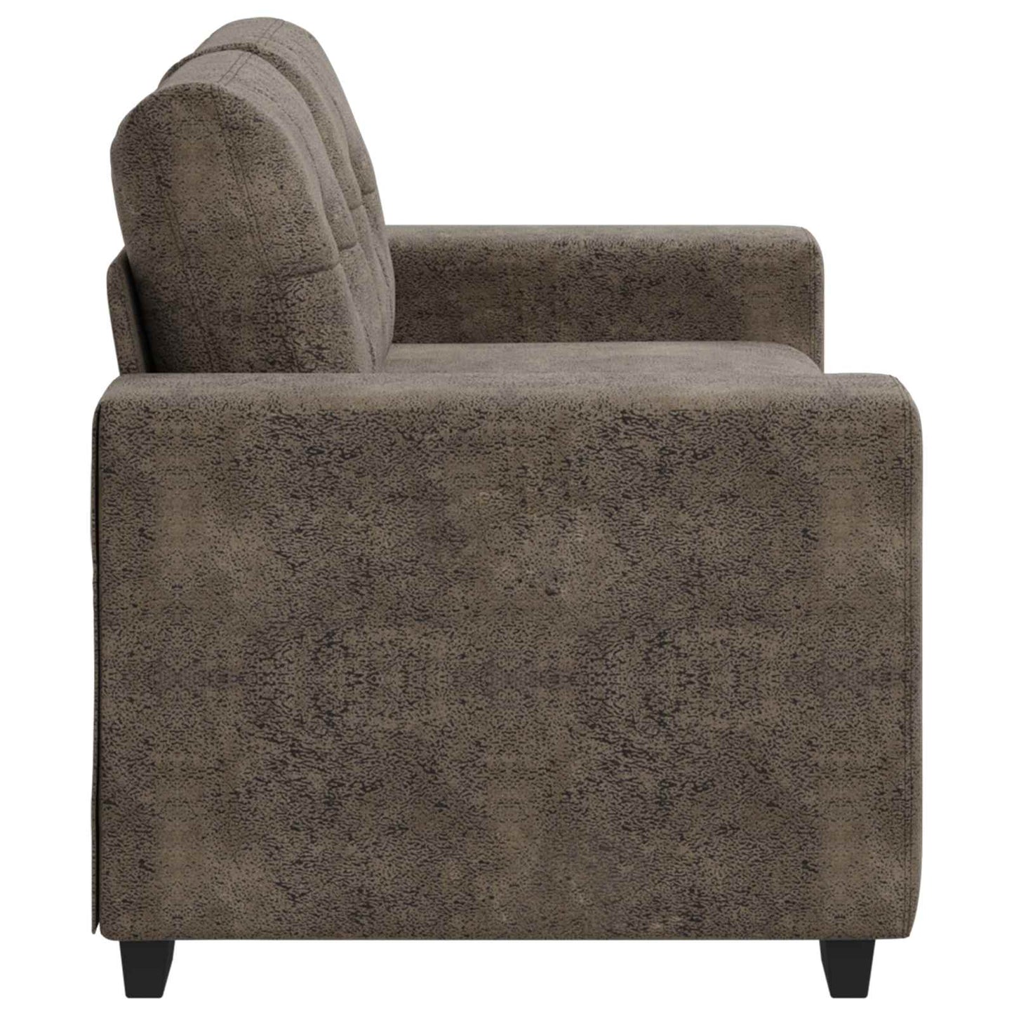 Zweisitzer-Sofa Dunkelgrau 120 cm Kunstleder