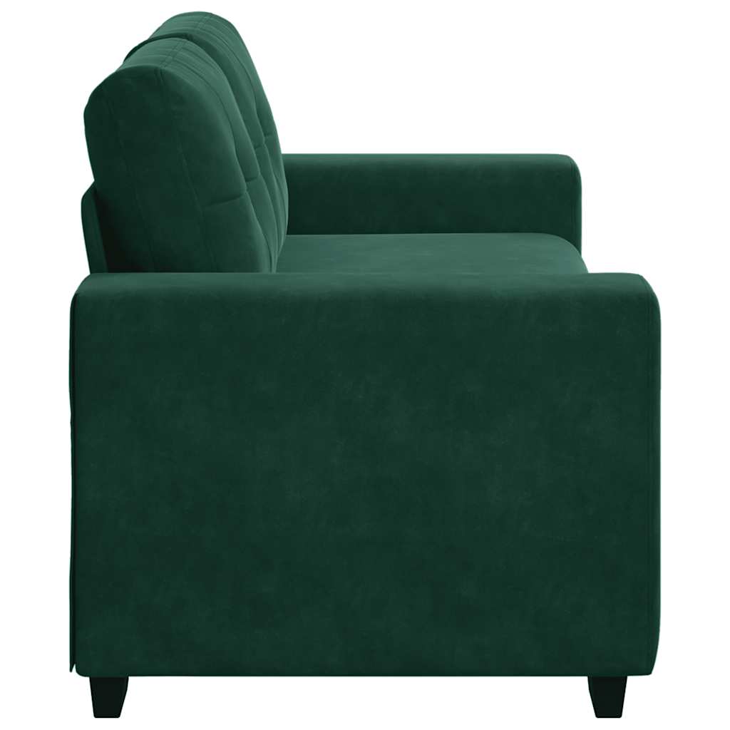 Zweisitzer-Sofa Dunkelgrün 180x77x82 cm Samt