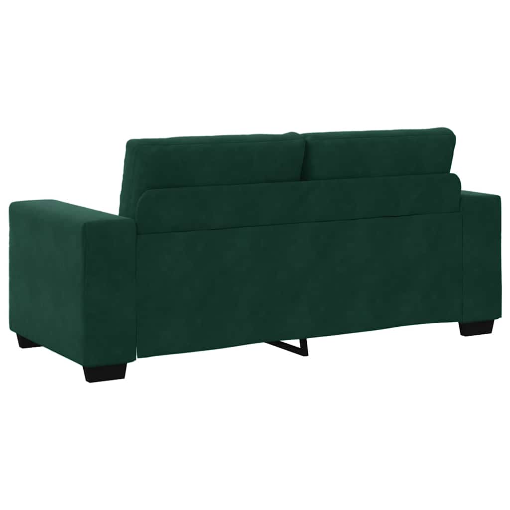Zweisitzer-Sofa Dunkelgrün 180x77x82 cm Samt