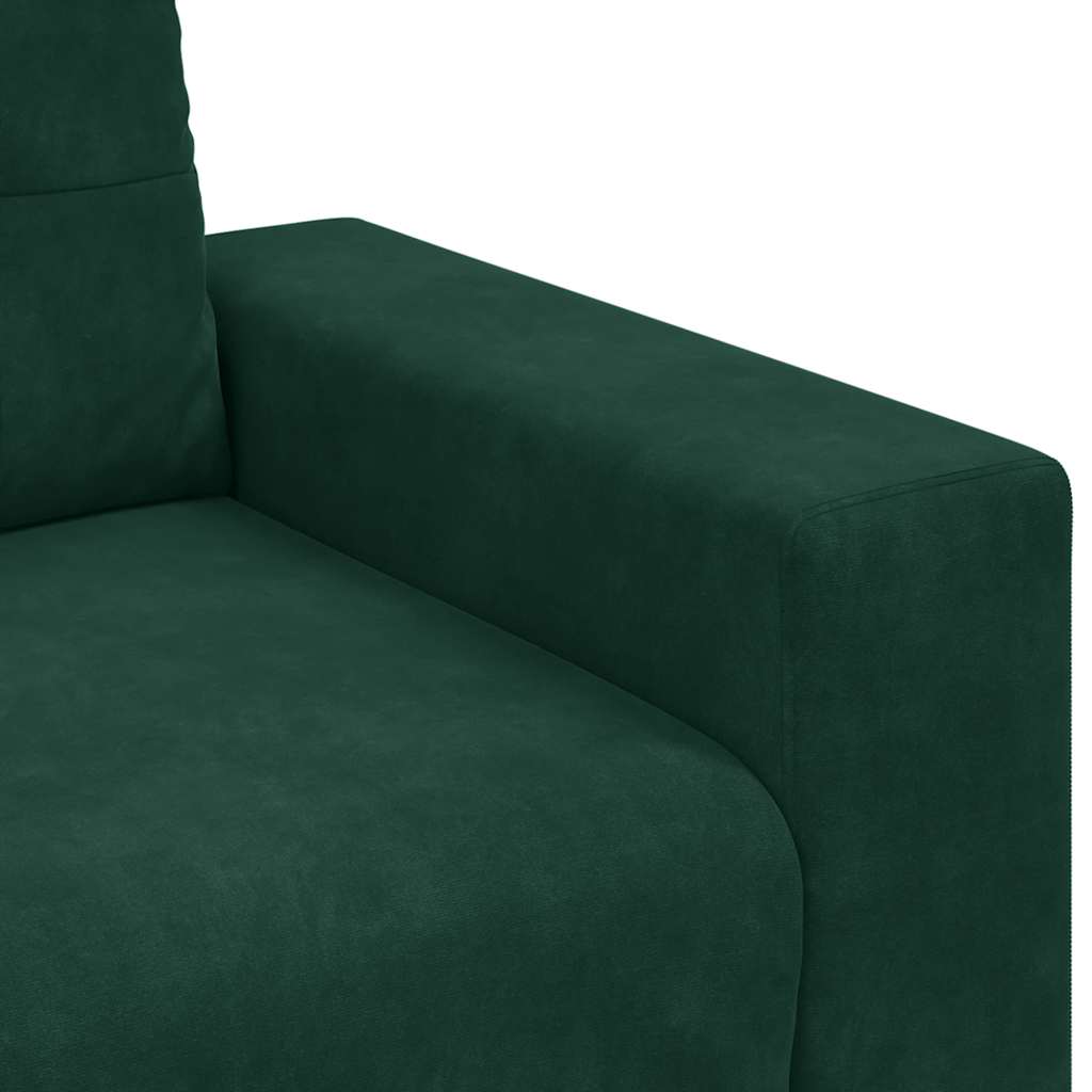 Zweisitzer-Sofa Dunkelgrün 180x77x82 cm Samt