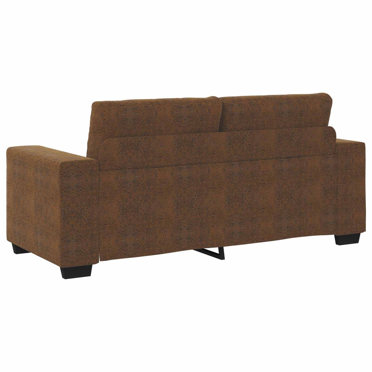 Zweisitzer-Sofa Braun 140 cm Kunstleder