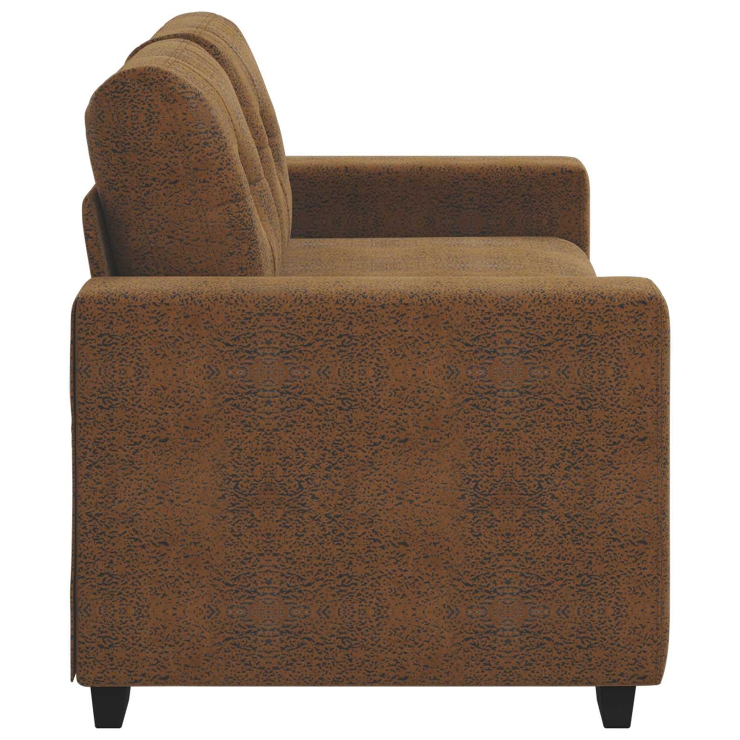 Zweisitzer-Sofa Braun 140 cm Kunstleder