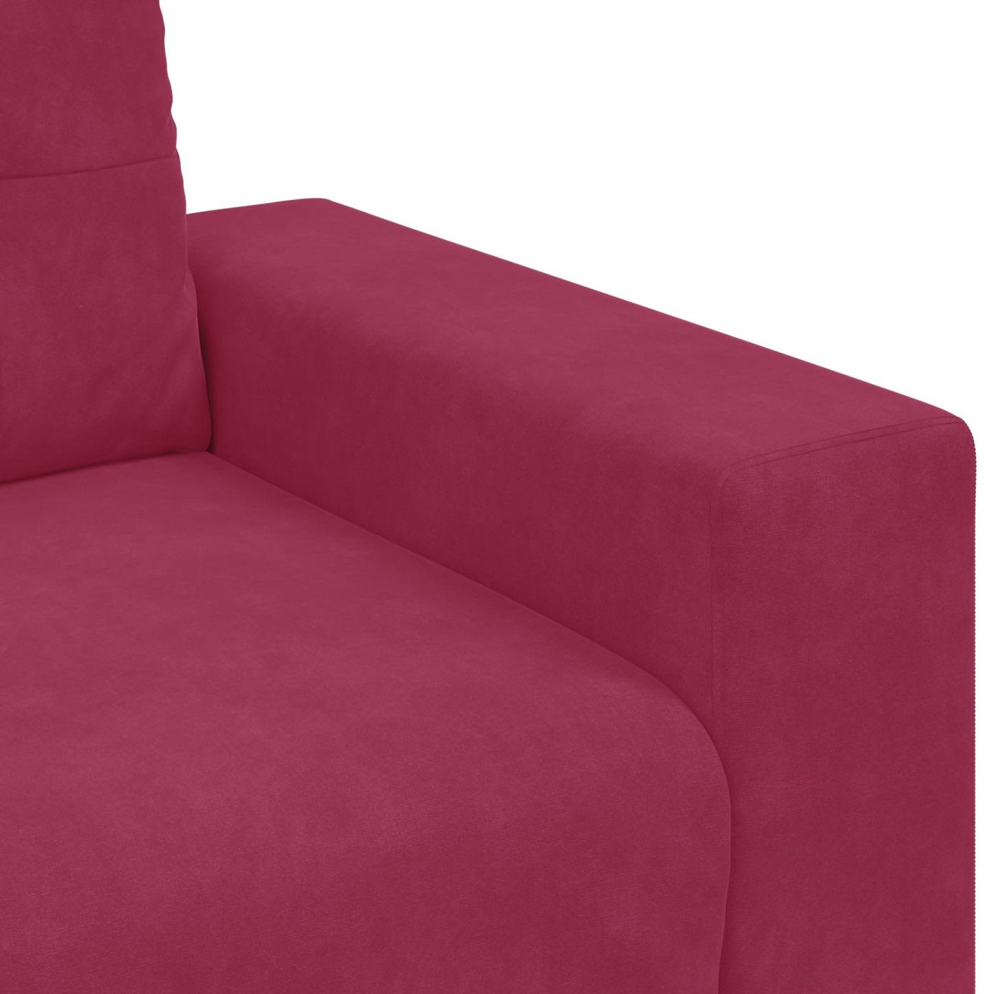 3-Sitzer-Sofa Weinrot 180 cm Samt
